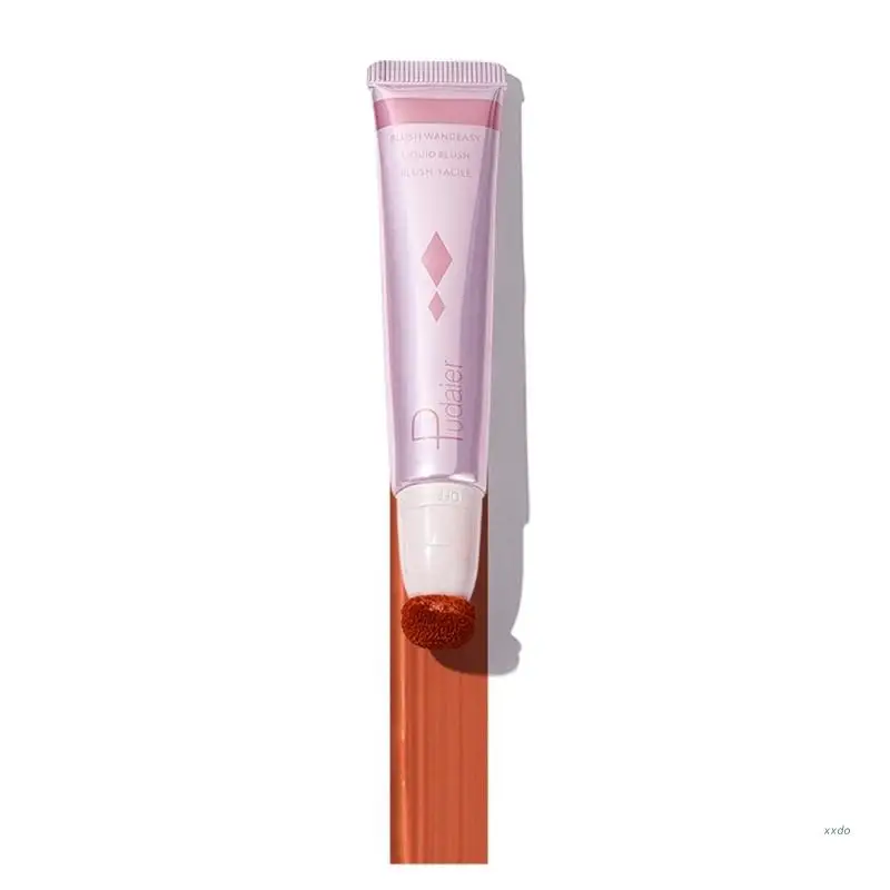 Pudaier Liquid Blush Wand with Cushion Applicator Liquid Highlighter Contour Stick Lasting Cheeks Blusher Maquiagem