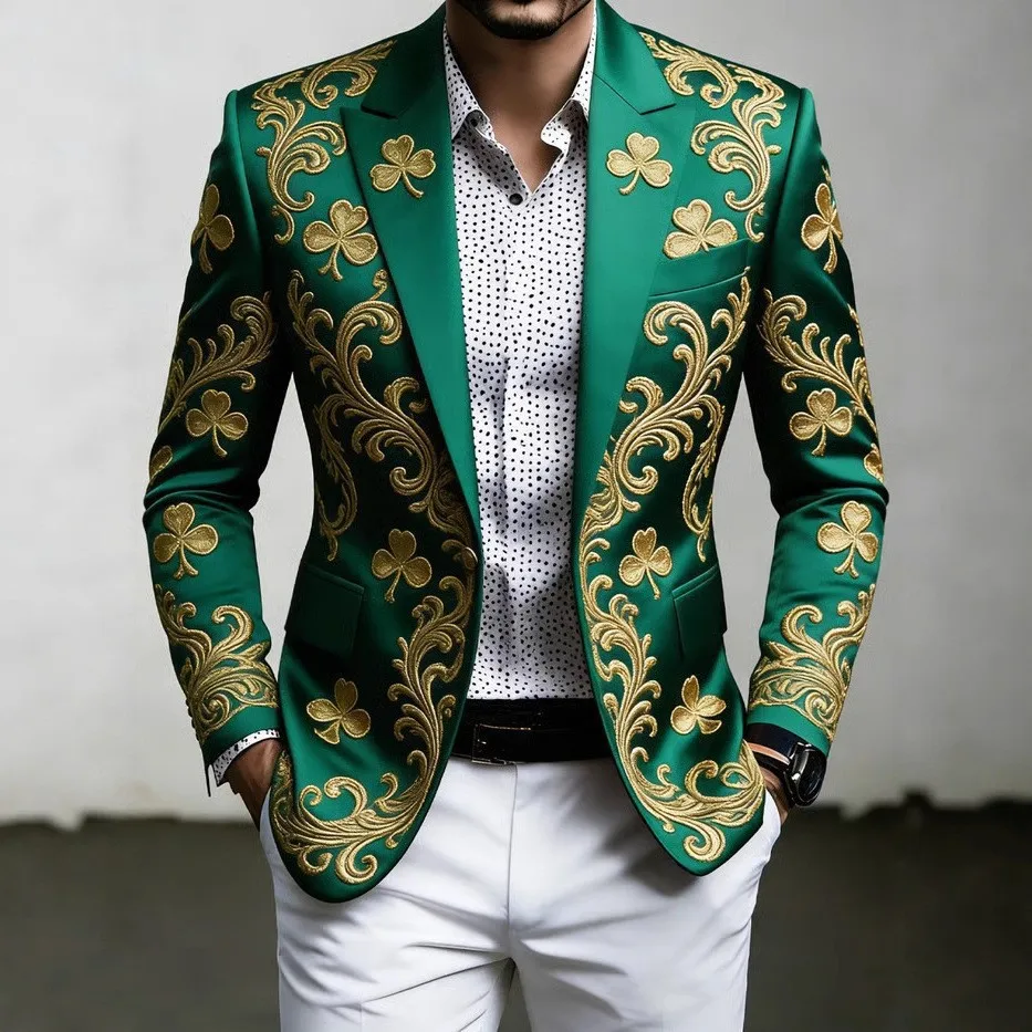 

Blazer Party, Banquet, Studio Wedding, Performance Costume, Drummer, Halloween, 3D Printing, Fashion, Business, Men's Blazer