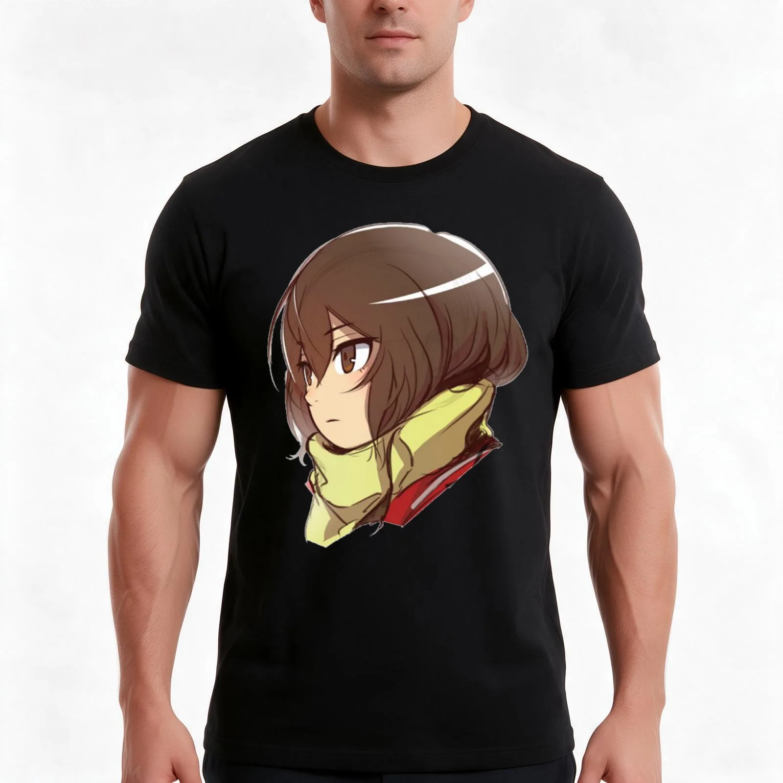 Erased - Cute Kayo Hinazuki fanart ! T-Shirt, Summer Casual Cotton Tee, Oversized Streetwear Tops, Vintage Graphic Print