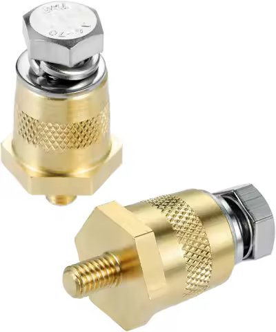 2Pc Battery Terminal Adapter Side Post To Top Post Battery Adapter for M8 Top or Side Terminal Charge Post Auto Battery Terminal