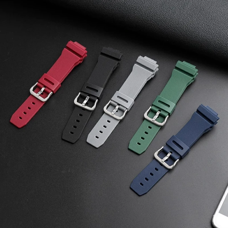 GBM-2100 카시오 G-SHOCK GA2100 GM2100 DW5600 시계 밴드 고무 시계 스트랩 실리콘 팔찌 16mm 레드 용 고품질 시계 스트랩