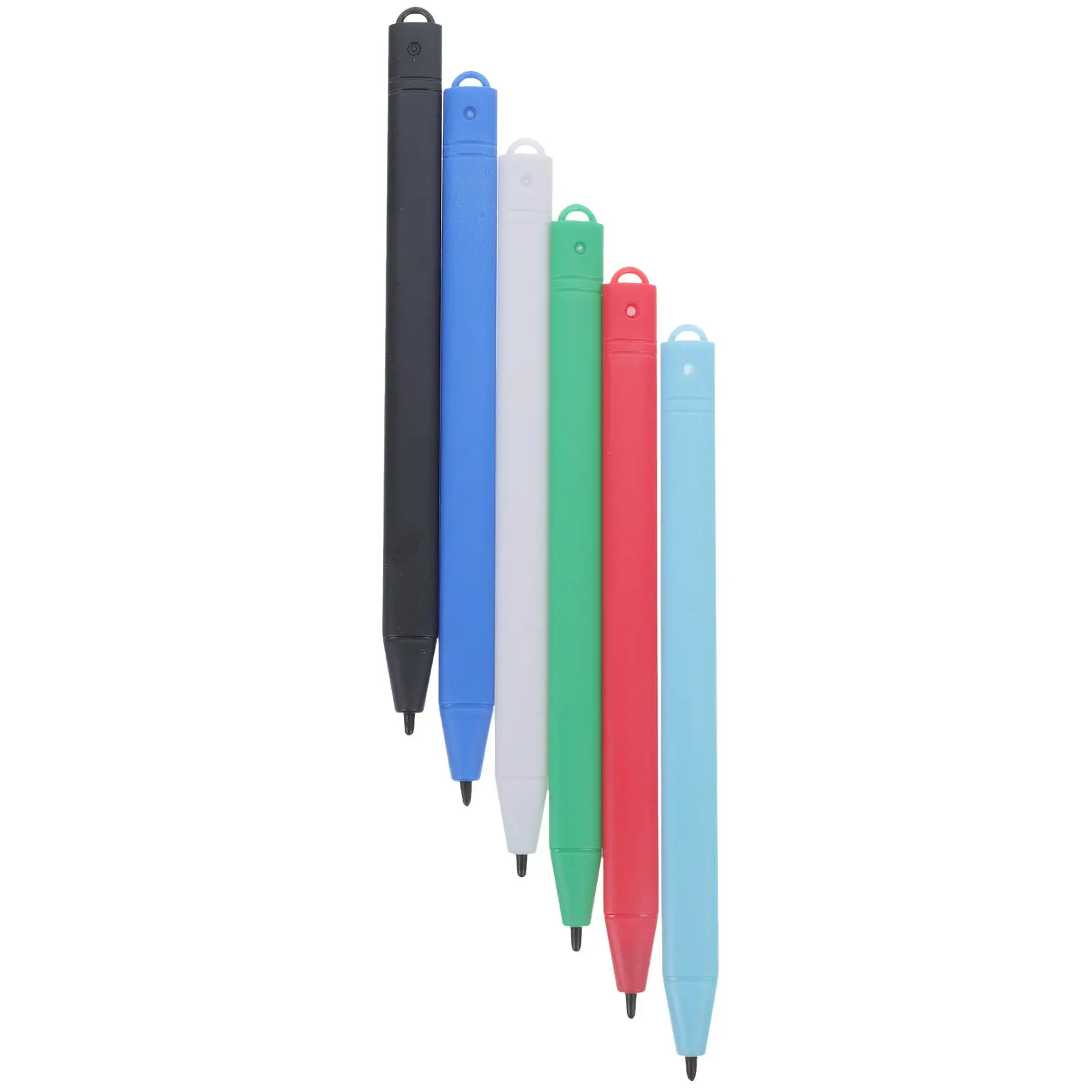 

6 Pcs Writing Tablet Pens Smooth Grip Durable Plastic Kids Drawing Toys Lcd Drawing Board Pen Colored Writing Pens