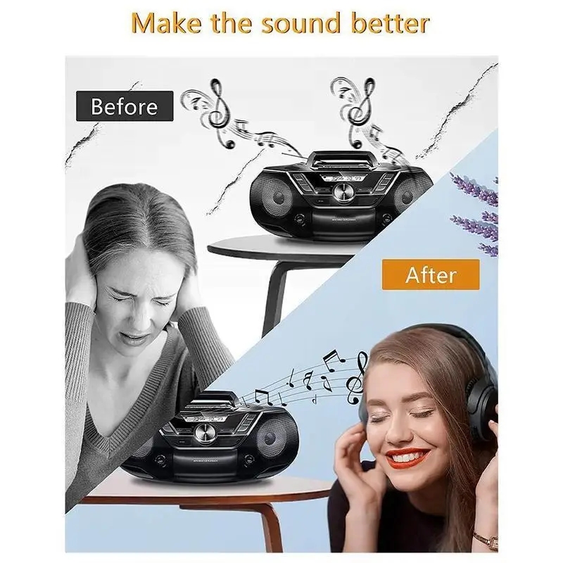 Cassette Tape For Head Cleaner Repeater Audio Cassette Tape Player Wet/dry Head Cleaner 1 Set Home Accessories
