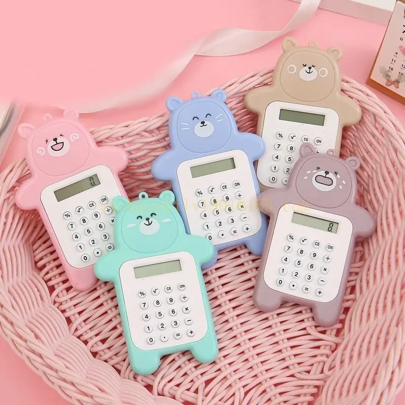 62ka милый калькулятор медведя 8 цифр чувствительный кноп
