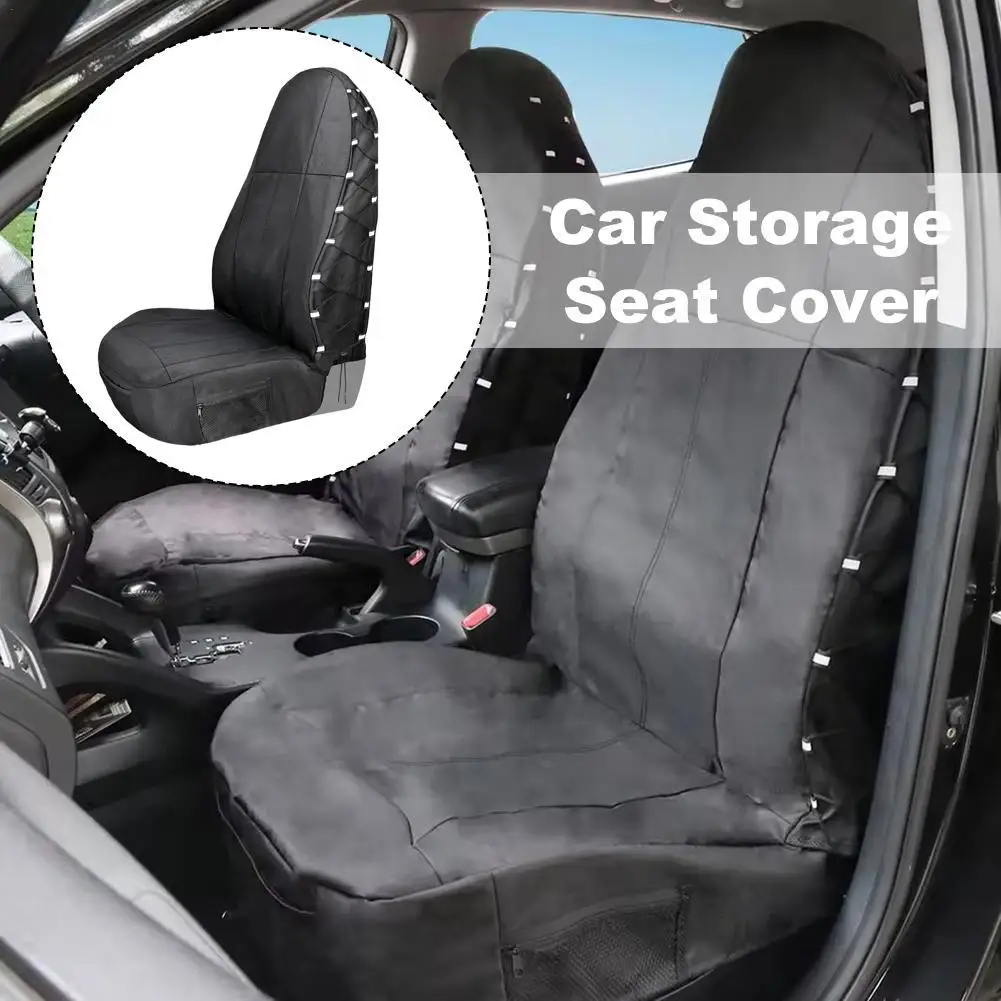 

Чехол на автомобильное сиденье, универсальный чехол для хранения автомобильного сиденья, ткань Оксфорд, пылезащитный полиэстер, чехол для автомобильного сиденья, чехол для автомобильного сиденья