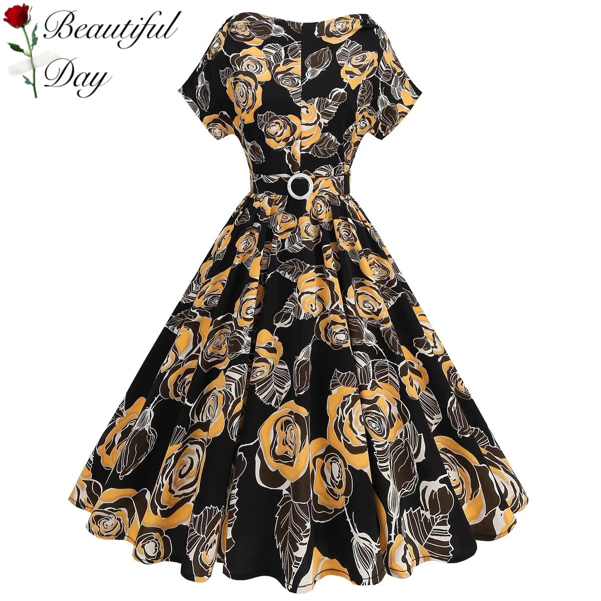 الرجعية loween البولكا نقطة طباعة ort Sve مثير التخسيس ماكسي الدكتور خمر هونغ كونغ Sle المرأة الدكتور ميدي تنورة #1