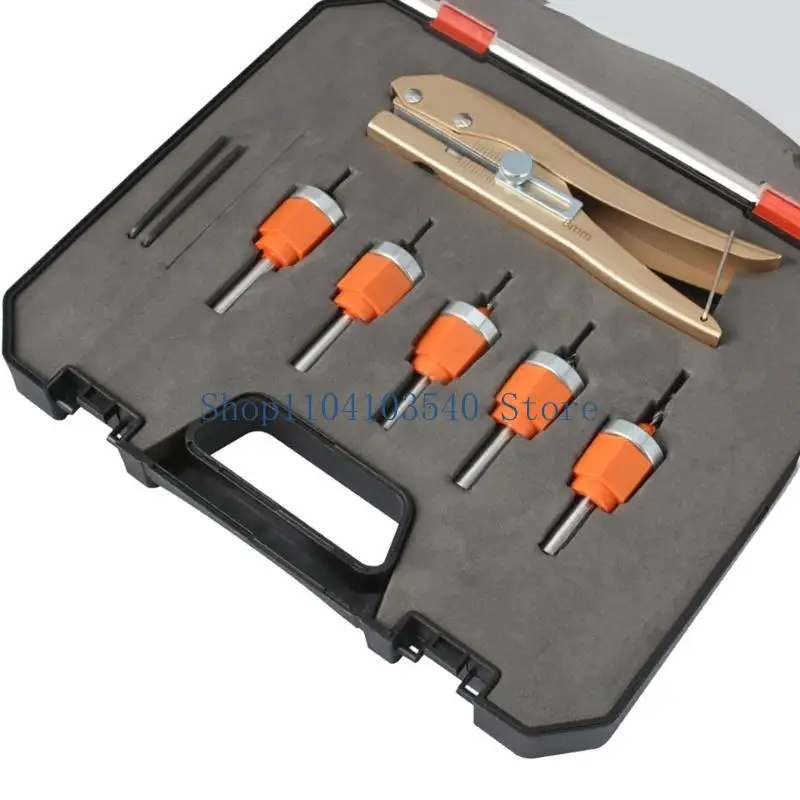 02DC 5/6Pcs Drilling Countersink Drill Bit Adjustable Depth Drill Bit