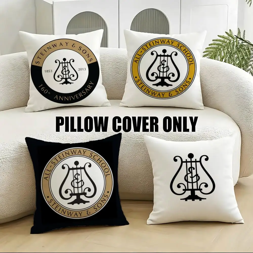 Brand-Steinway & SonsS Cushion Cover 4Pcs Soft Plush Throw Pillow Covers 40x40 45x45 for Sofa Bedroom