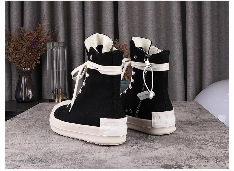 R0 Original Shoes Thick Bottom Sneaker Casual Mens Canvas Shoes DRK License Plate Women Casual Trainer Board Shoes