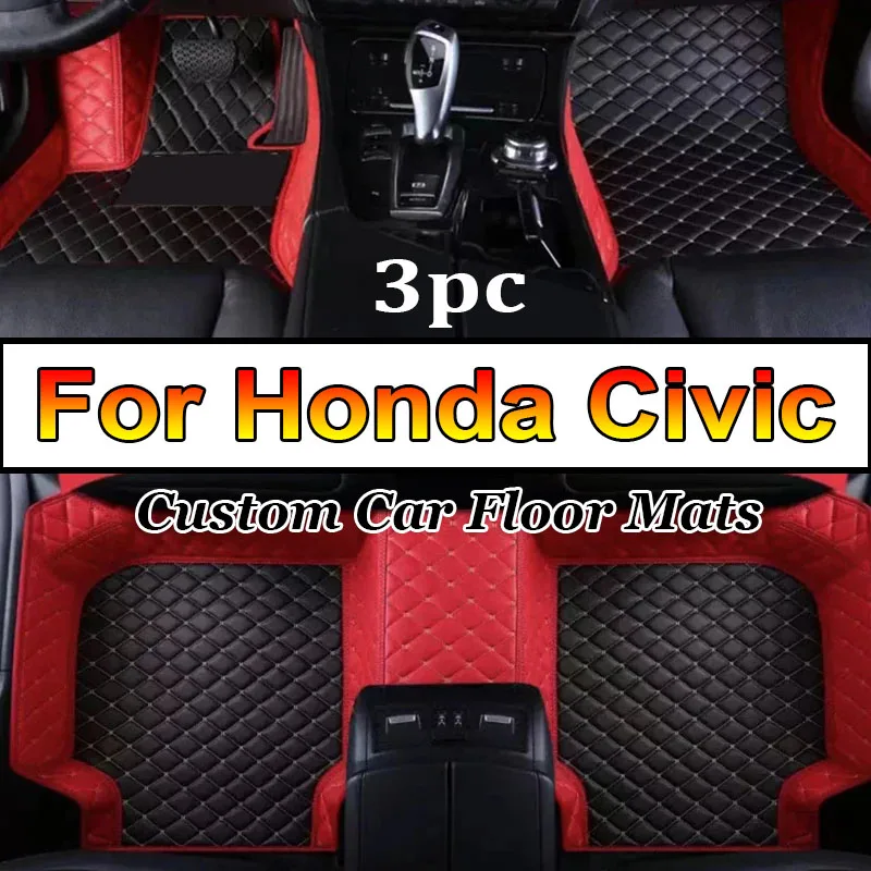 

Автомобильные коврики на заказ для Honda Civic 2012, 2013, 2014, 2015, автомобильные подкладки для ног, аксессуары для интерьера