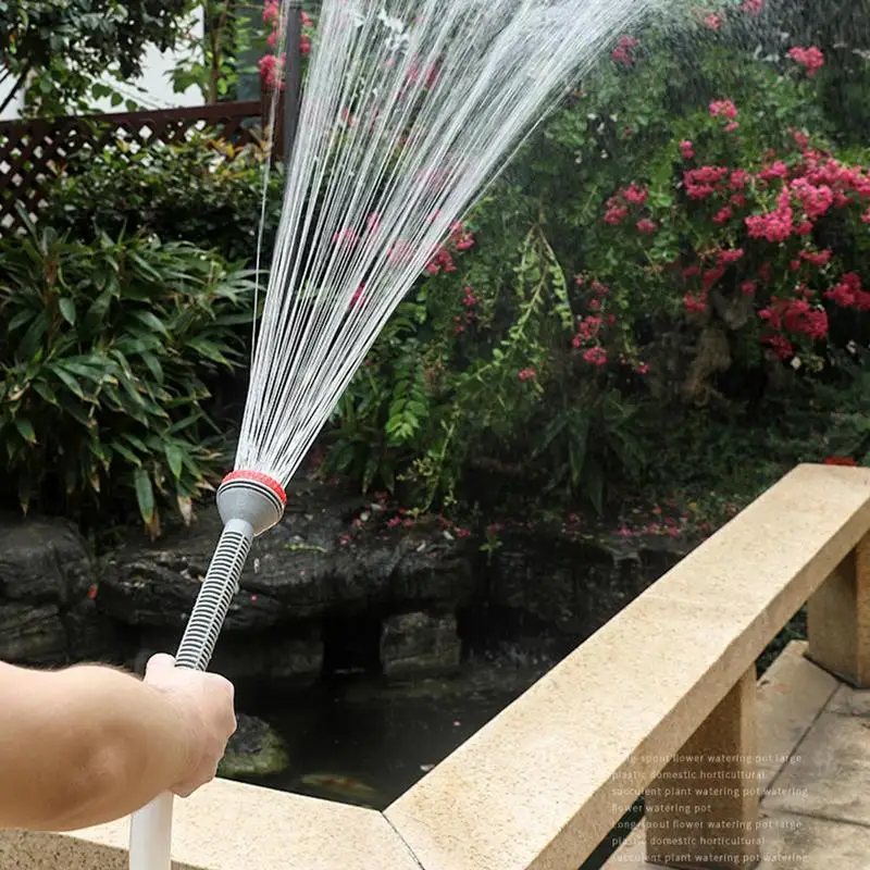Aspersores de jardín para patio, herramientas de riego portátiles para exteriores, multiusos, a prueba de fugas, mango largo