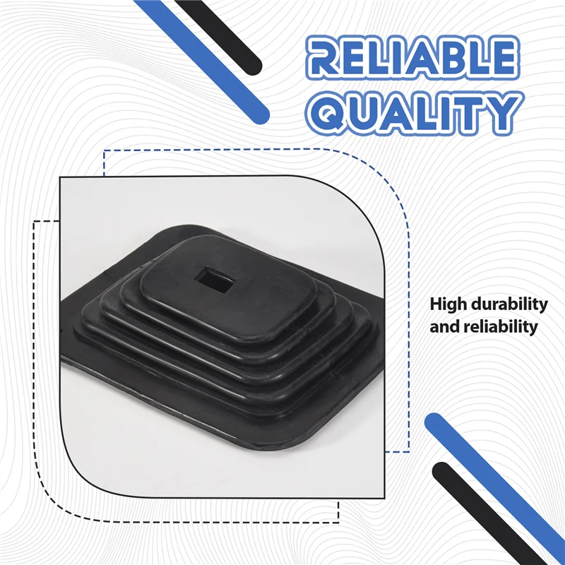 

Well Car Shift Dust Cover Rubber Shifter Boot With Chrome Plate 5 5/8 X 6 3/4 Manual Automatic For Hurst B&M GM350