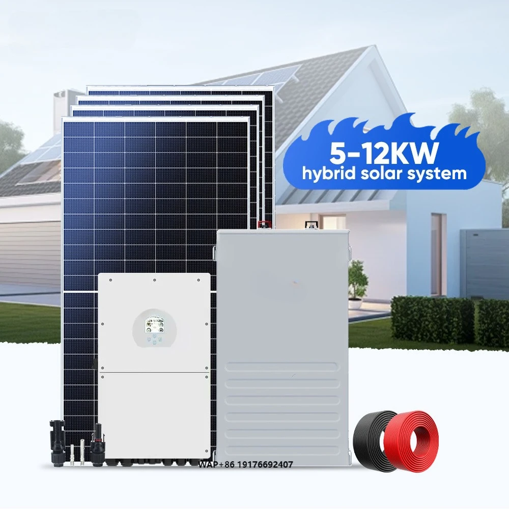 Deye Complete Set Commercial Solar Energy System Kit with 5kw 8KVA 15KW 3 Phase Hybrid Inverter Lithium Battery  PV Panels