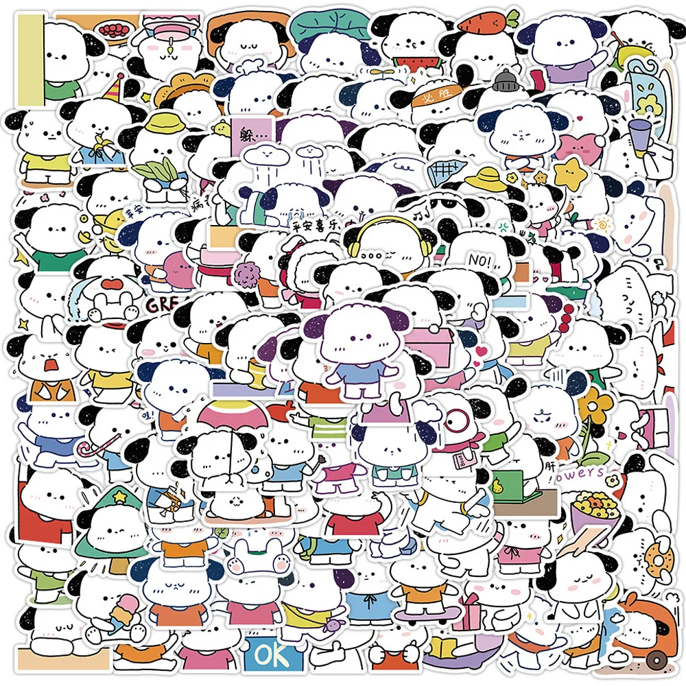 

10/30/60/120pcs Cute Pochacco Cartoon Stickers Decals Waterproof Graffiti Scrapbooking Laptop Phone Case Kawaii Kids Sticker