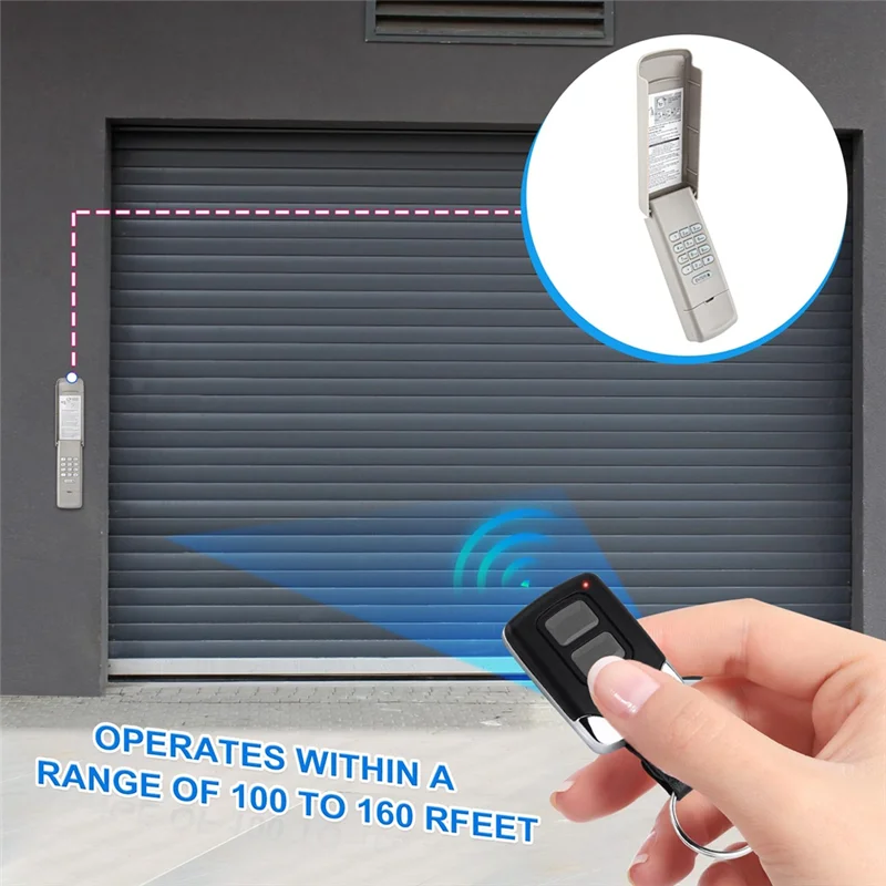 Garagentoröffner, Tastatur und Fernbedienung für Liftmaster Chamberlain Craftsman Garagentoröffner 877MAX 893LM 893Max 971LM