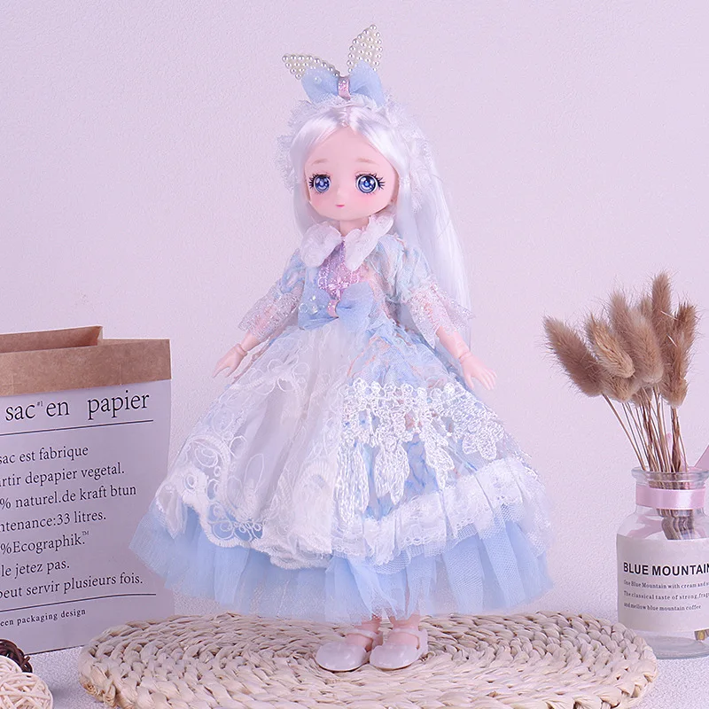 Pretty Dress 1/6 Bjd Clothes Cute 30cm Doll Clothes Princess Skirt DIY Dress Up Lolita Skirt Girl Toy Gift Doll Accessories