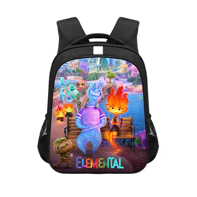 MINISO Disney New Elemental Cartoon Children's School Bag Student Backpack Burden-Reducing Reflective Strip School Bag