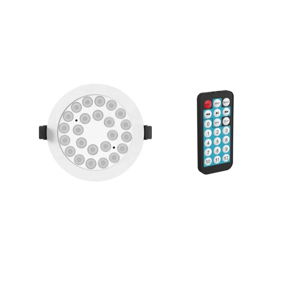 Rotating Recessed Downlight RGB Colorful LED Light 32w for Jewelry Showcase Overhead Ceiling Light