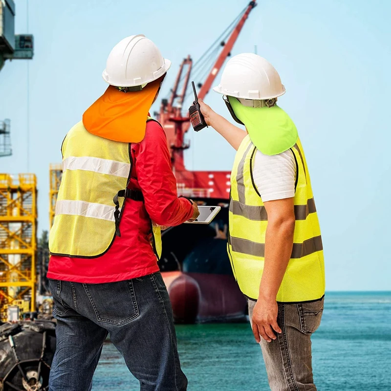 Sombrilla elástica para el cuello, protección UV para el sol, Protector para el cuello para la pesca, 4 piezas