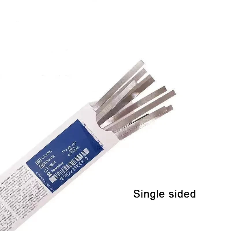 12pcs Microdont Dental Tooth Interproximal Stripping Double-sided Stainless Steel Abrasive Strip
