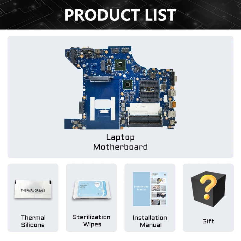 AKEMY NM-A151 For Lenovo Thinkpad Edga E440 Laptop Motherboard With HM86 2GB-GPU Fru 04X4955 04X4966 04X4795 04X4790 Fully Test