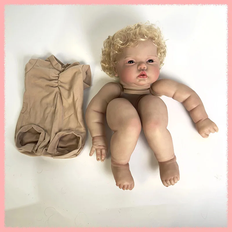 24Inch Multiple Choices Pickle Awake Already Painted /Unpainted Blank Reborn Doll Kit Lifelike DIY Doll Parts with Cloth Body