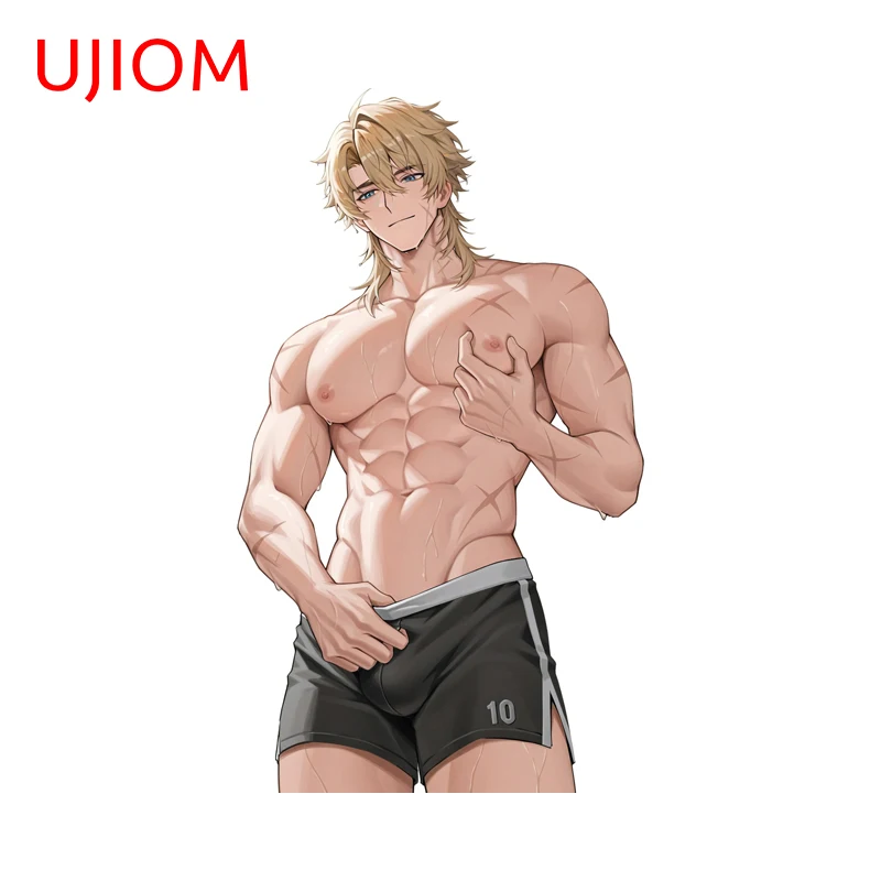 UJIOM Muscular Man Genshin Impact Varka Wall Sticker Creative Sexy Personal Solar Panel Wall Art Decal PVC Delicate Wallpapers