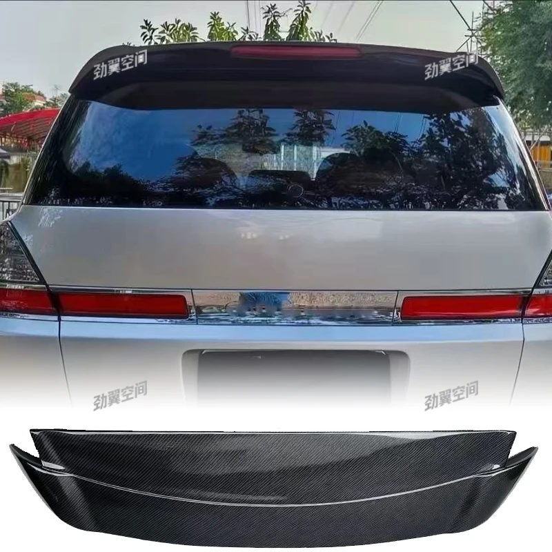 Real Carbon Fiber Rear Spoiler Wing For Honda Odyssey RB1 2004-2008 JDM Style Roof Spoiler Car Modification Accessories