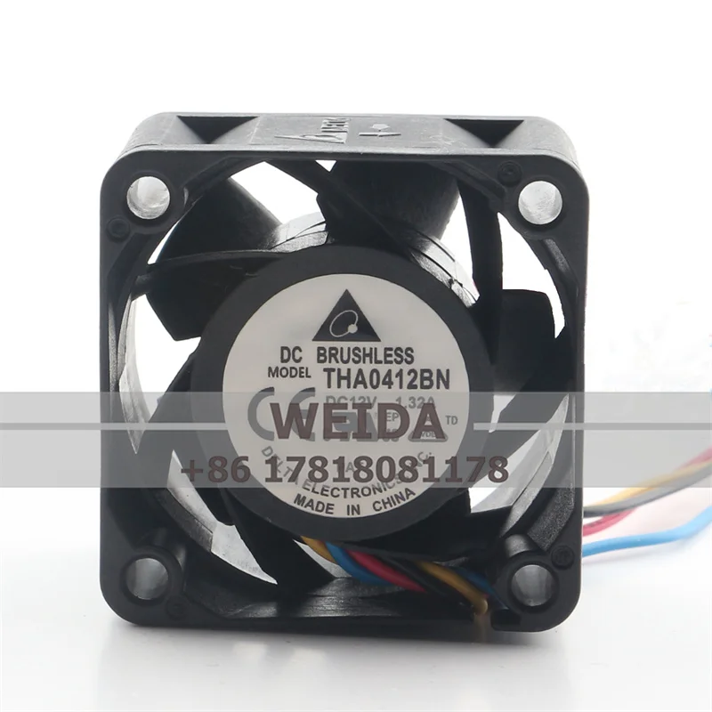 

Delta THA0412BN 12V DC 1.32A 4020 4cm 40x40x20mm 19000RPM Ball Bearing Lead Wires Micro Inverter Mini Axial Cooling Fan