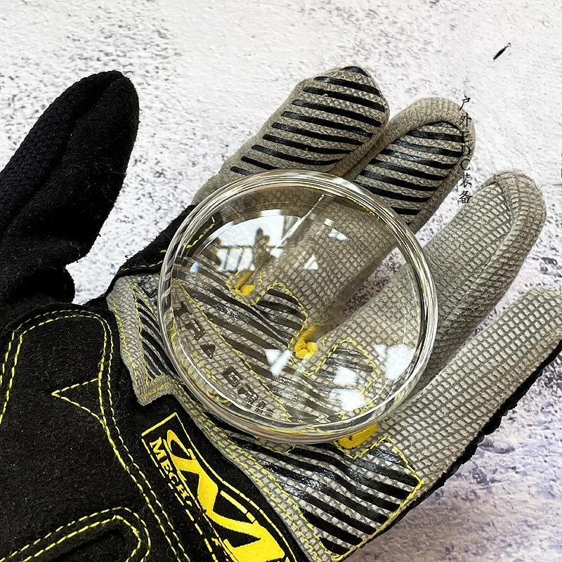 16cm K9 Crystal Glass Supporting Holder, Smooth Polished Desktop Rest Platform For Spinning‑top EDC Collectible Piece