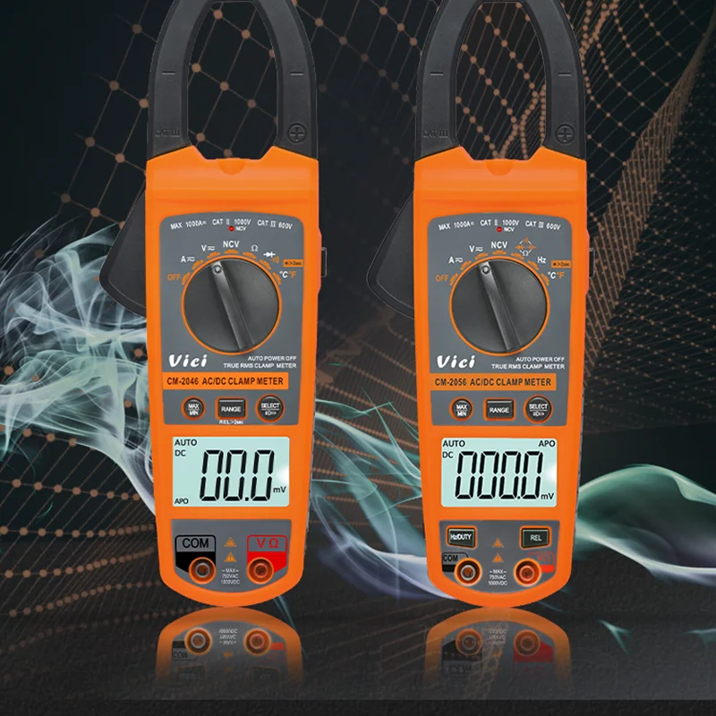 Imagem -02 - Vici-digital Clamp Meter 1000a True Rms Alicate Inteligente Amperímetro Multímetro Auto Rang dc Tensão Corrente ac hz Ohm Ncv Temp Tester