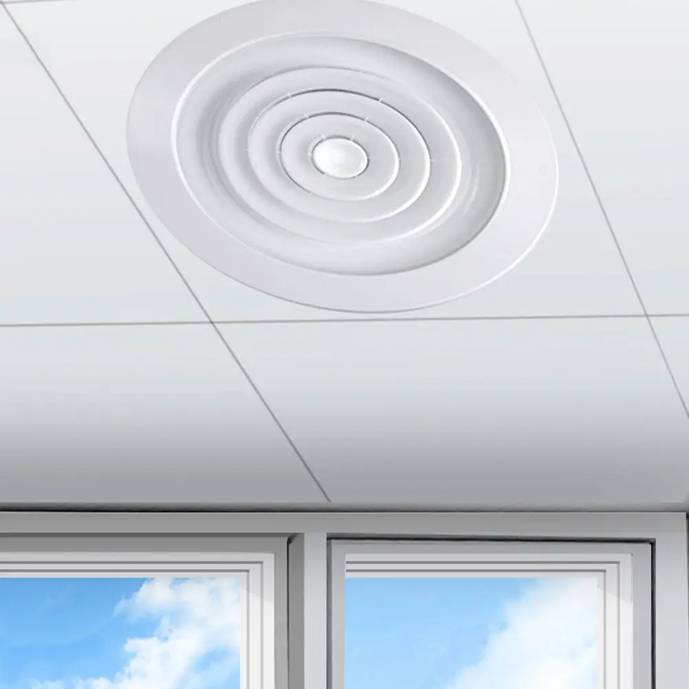 

Круглая регулируемая вентиляционная решетка из АБС-пластика, прочная и эластичная, для потолочной вентиляции, офиса, дома, систем вентиляции.