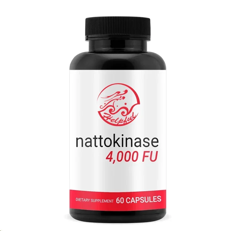 

Nattokinase Supplement - Lowering Cholesterol Supports Heart and Brain Health - Made in The United States -60 Capsules