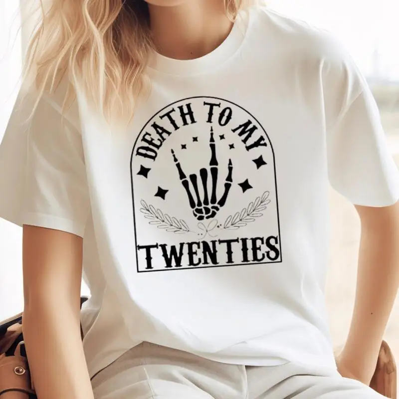 

Goth Birthday T Shirt Death To My Twenties 30Th Outfit Thirty Vintage Born In 1993 Funeral For Youth Hello 30