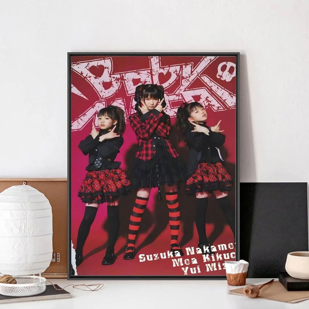 Babymetal Japanese Idol Group Poster No Framed Kraft Club Bar Paper Vintage Poster Wall Art Painting Bedroom Study Stickers