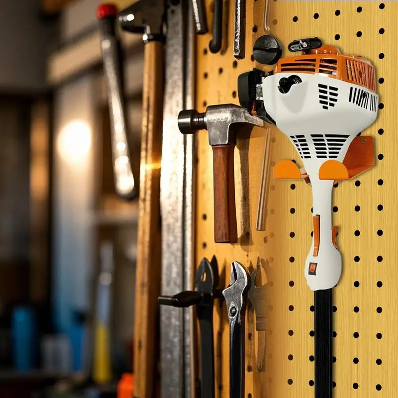 

Garden Tool Holder Heavy Duty Trimmer Rack Adjustable Spacing Rust-Resistant Storage Holder Non-slip Multifunctional Garage