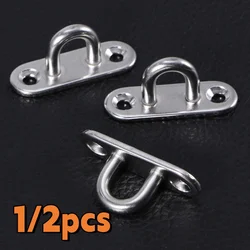 Hook Hooks Eye Plate Heavy Oblong Duty Steel Stainless Pad Mount Wall U Boat Ceiling Hanger Ring Garage Hammock D Design Shape