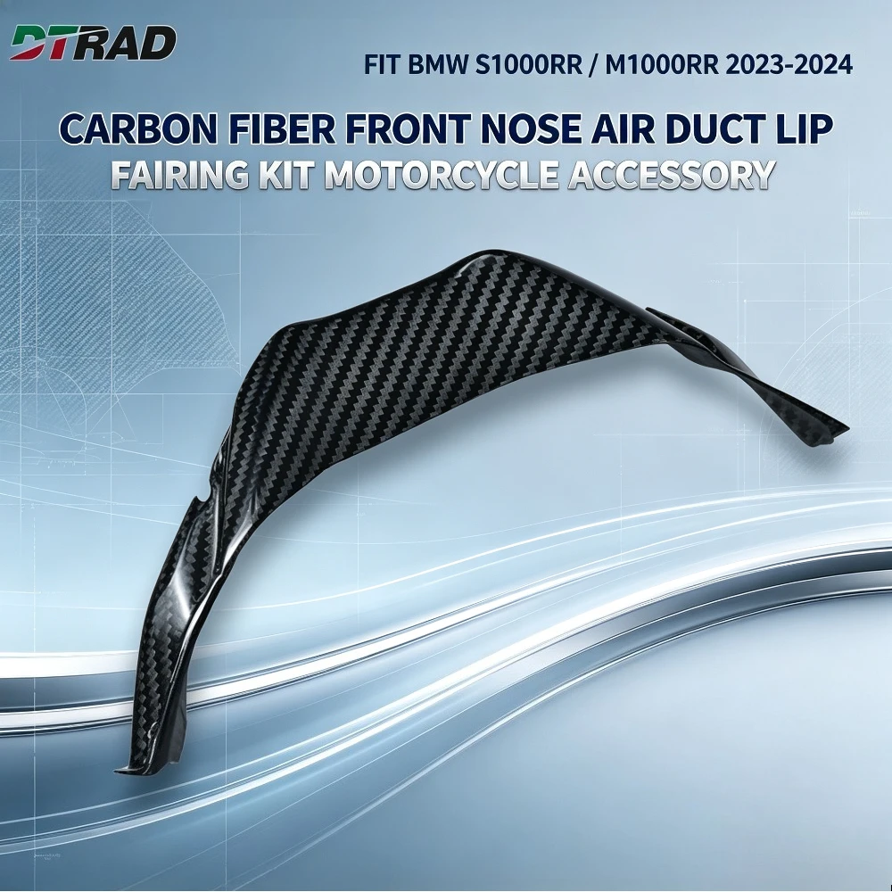 Real Carbon Fiber Front Nose Forward Air Duct Lip Fairing Fit BMW S1000RR M1000RR 2023-2024 Motorcycle Modification Accessories view 3