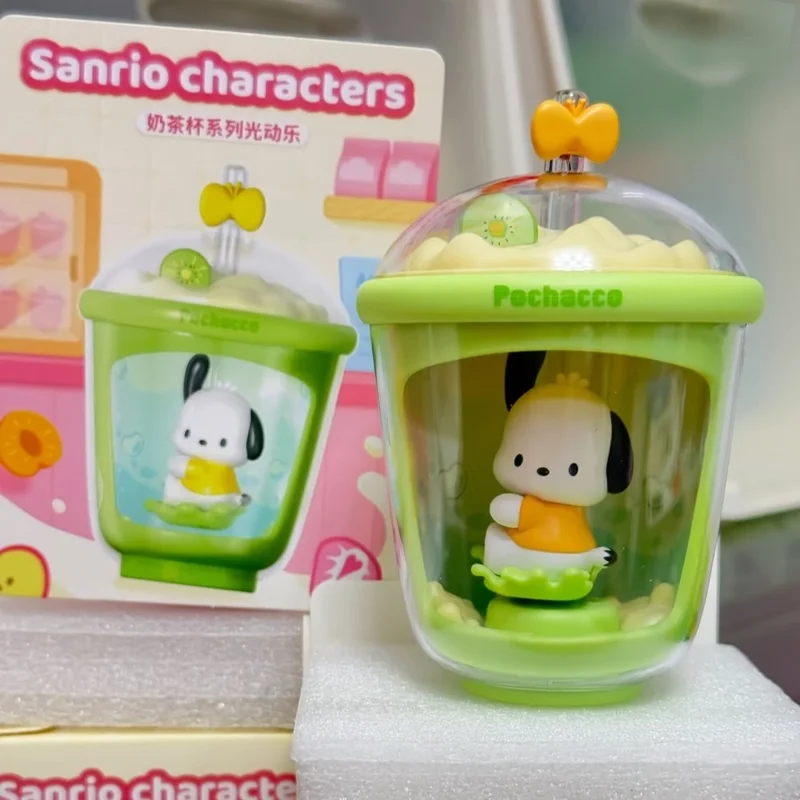 100% autentico kawaii HelloKitty tazza di tè al latte serie musica dinamica leggera BlindBoxTrendy PlayCreative carino fatto a mano regalo fidanzata