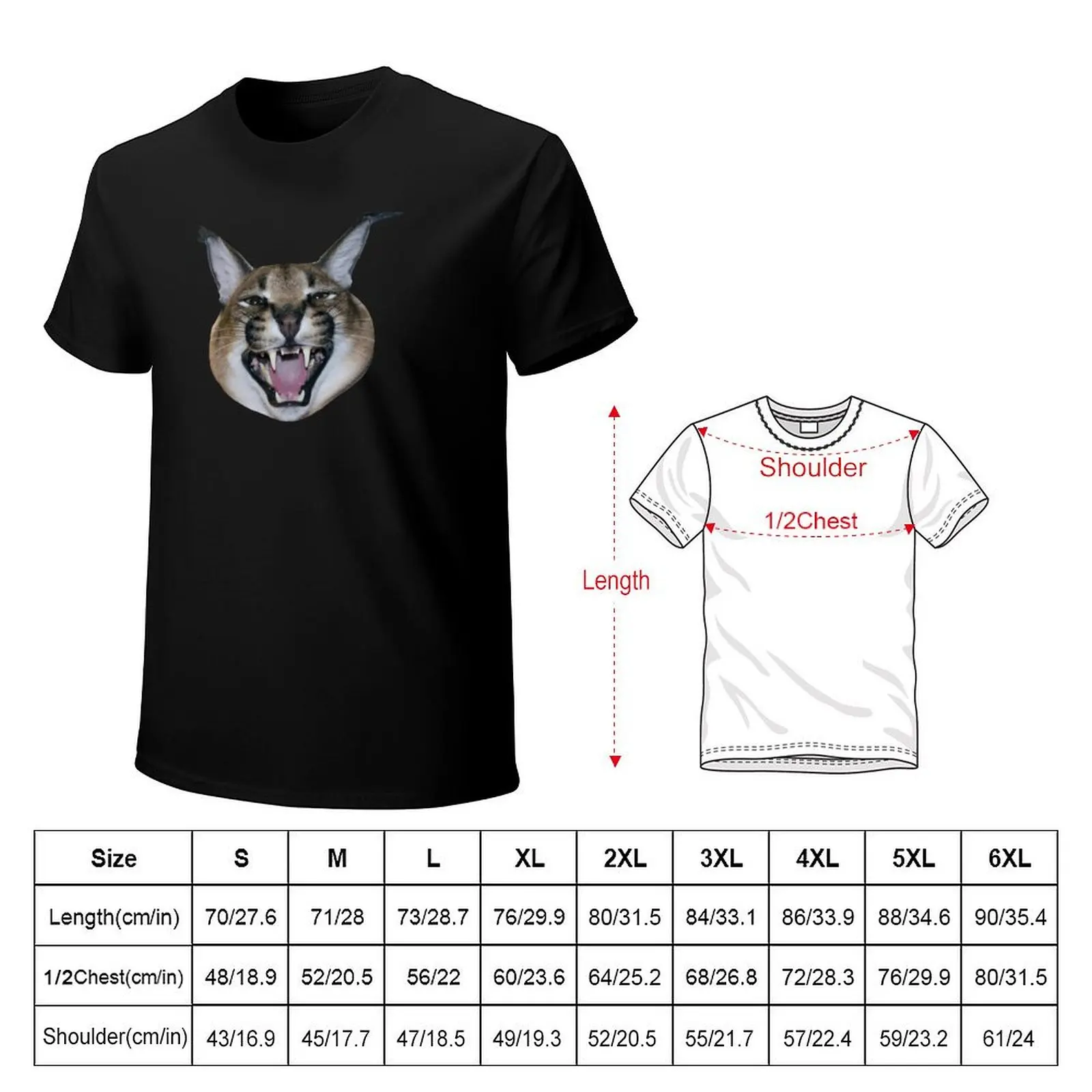 Big Floppa angry T-Shirt graphic t shirts for man T-Shirt