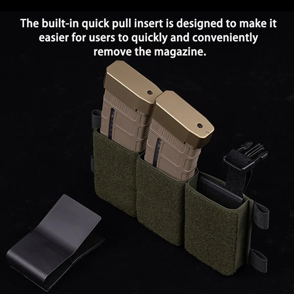 Tactical Triple 556 762 Magazine Pouch KYWI Placard SR AR SCAR G3 AK M4 Mag Bag LV119 HSP Vest Plate Carrier accessori Airsoft