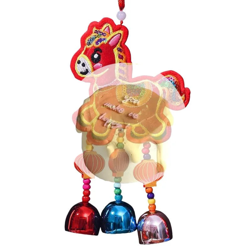 

[GT] 1 шт. 2026 Новый год лошади в китайском стиле, пакетик благовоний, подвеска-колокольчик, китайский красный китайский пакетик благовоний, подвеска с кисточкой