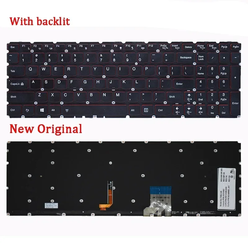 New genuine laptop rreplacement keyboard compatible for Lenovo y50p Y50-70 Y50-70AS Y50-80 Y50-70AM Y70P-70 u530t u530p view 3