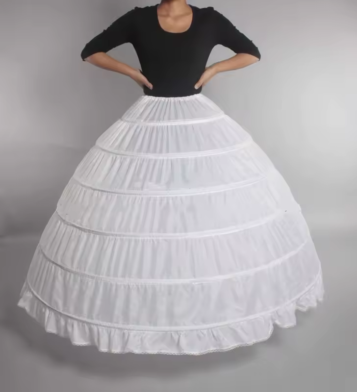 Puffy Bridal Wedding Petticoat Underskirt Prom 6 Hoop Crinoline Skirt Slip Fancy Customized - Image 15