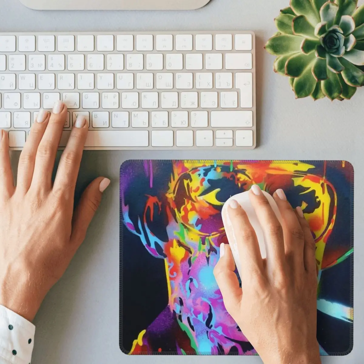 Ketakutan dan Kebencian Di Las Vegas Alas Mouse Seni Alas Mouse Keyboard Komputer Alas Meja Laptop PC Gamer Alas Meja Aksesori Kantor