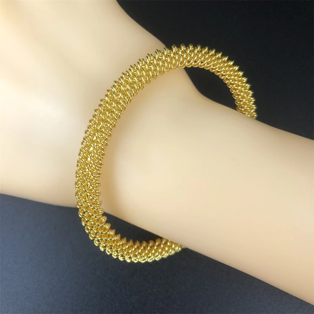 

2024 Fashion Luxury Stackable Bracelet for Women's Wedding Gold Plated Anti Tar Mom Women's Jewelry Gift