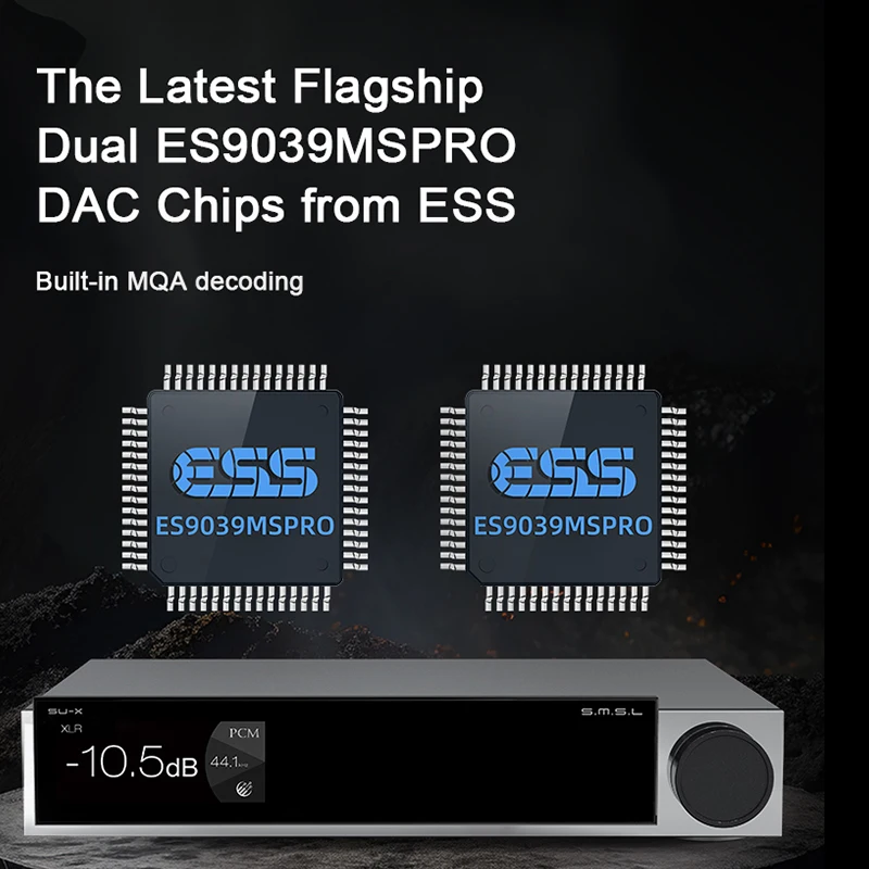 جهاز فك ترميز الصوت الرقمي SMSL ، جهاز فك ترميز DSD ، رقاقة مزدوجة ، MQA ، XMOS316 ، DSD512 ، بلوتوث ، جودة عالية ، 32 بت ، kHz ، ES9039MSPROx2