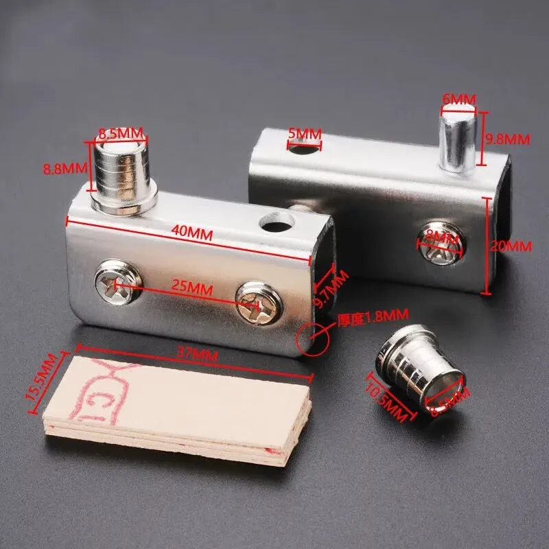 

2 шт. петли для стеклянных дверей из нержавеющей стали с вращающимся штоком, скрытые петли-зажимы для дверей винных шкафов, фурнитура