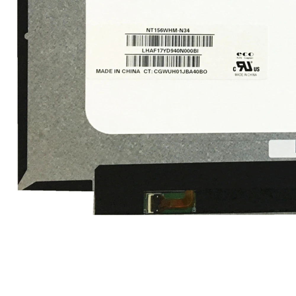 

NT156WHM-N34 15,6 дюйма 1366X768 Без отверстий для винтов EDP 30-контактная ЖК-ПАНЕЛЬ ЭКРАНА