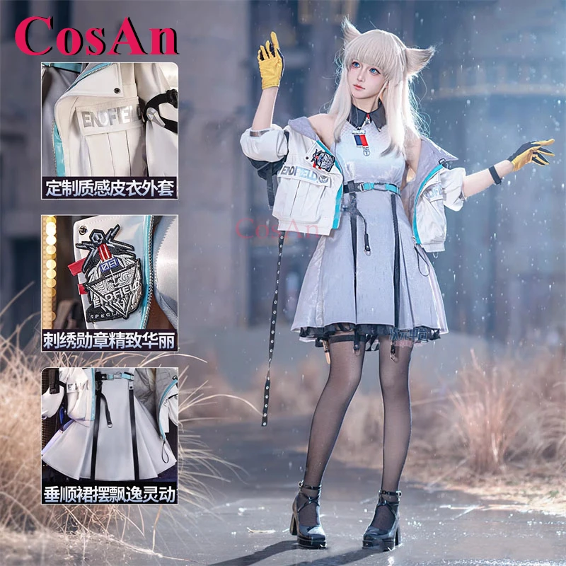 

CosAn Game Arknights: Endfield Perlica Cosplay Costumes Sweet Nifty Lpvely Uniforms Dress Activity Party Role Play Clothing XS-L